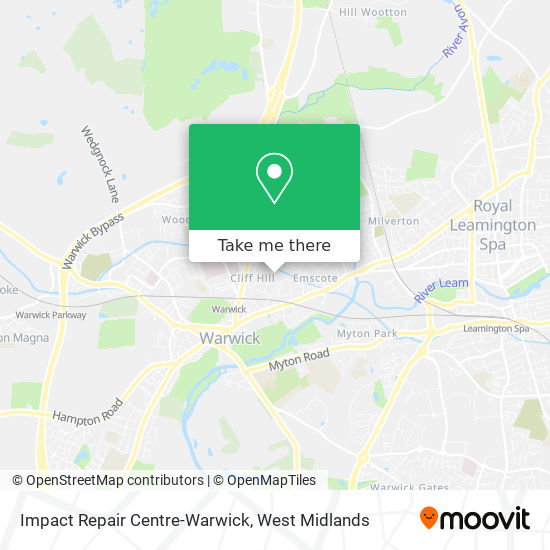 Impact Repair Centre-Warwick map