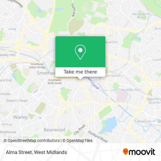 Alma Street map