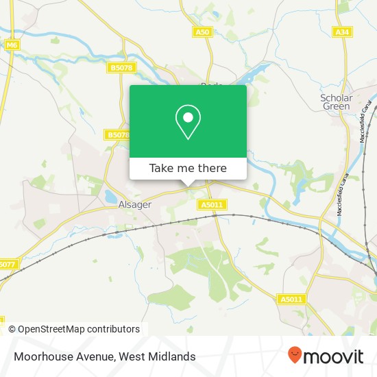 Moorhouse Avenue map