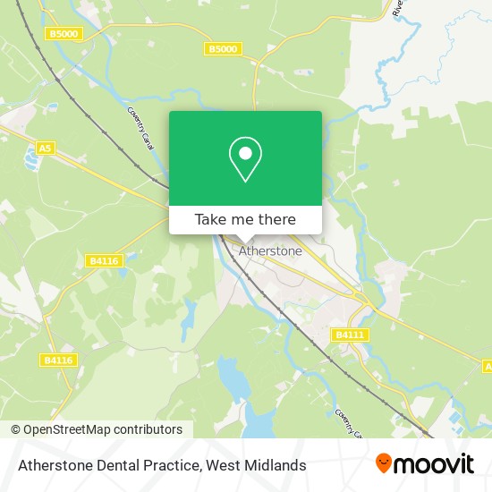 Atherstone Dental Practice map