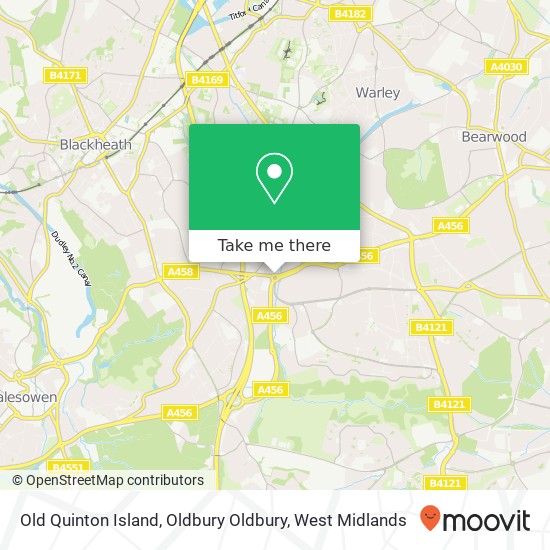 Old Quinton Island, Oldbury Oldbury map