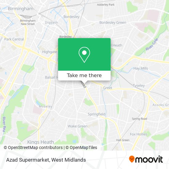 Azad Supermarket map