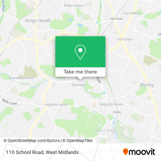 110 School Road map