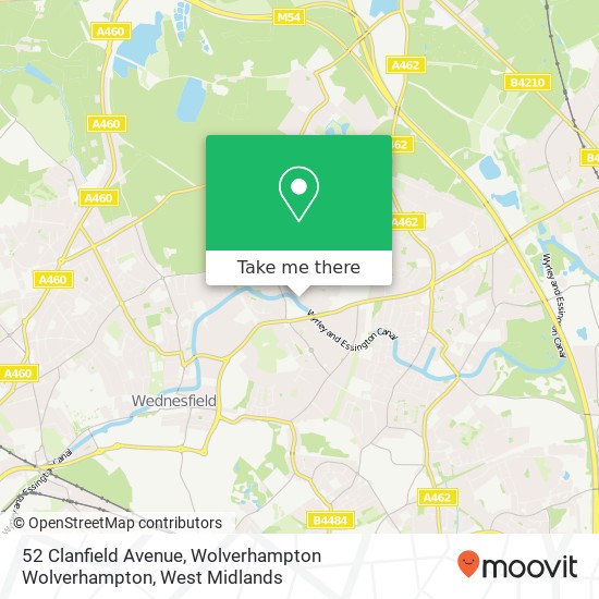 52 Clanfield Avenue, Wolverhampton Wolverhampton map