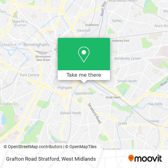 Grafton Road Stratford map