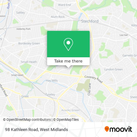 98 Kathleen Road map