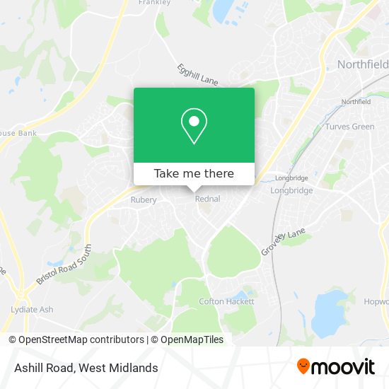 Ashill Road map