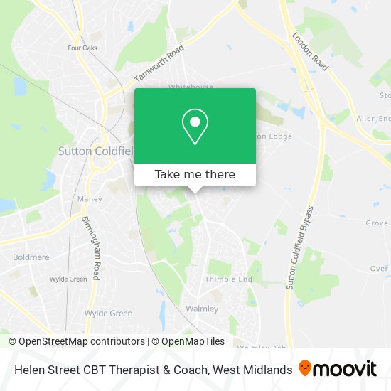 Helen Street CBT Therapist & Coach map