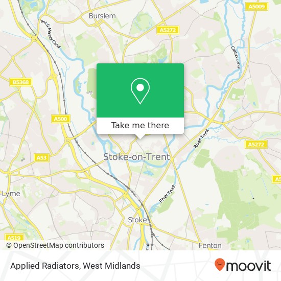 Applied Radiators, Hanley Business Park Hanley Stoke-on-Trent ST1 4 map