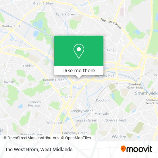 the West Brom map