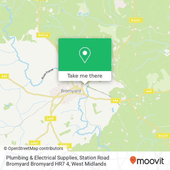 Plumbing & Electrical Supplies, Station Road Bromyard Bromyard HR7 4 map