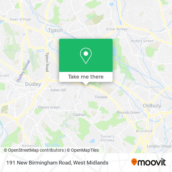 191 New Birmingham Road map