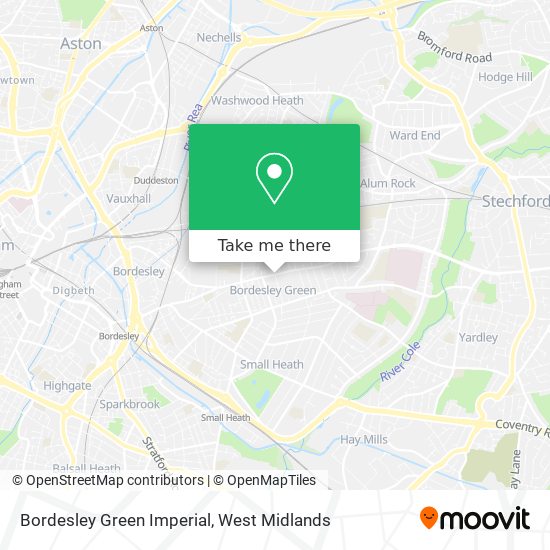 Bordesley Green Imperial map