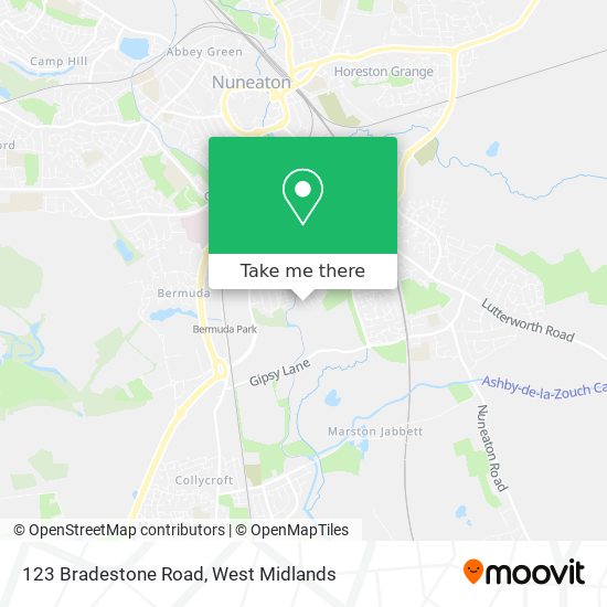 123 Bradestone Road map