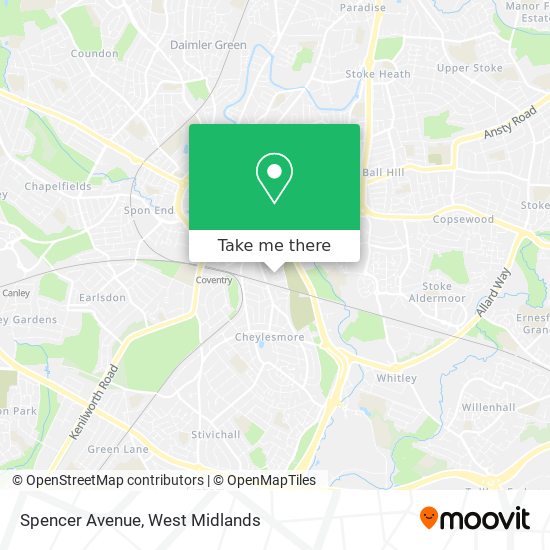 Spencer Avenue map
