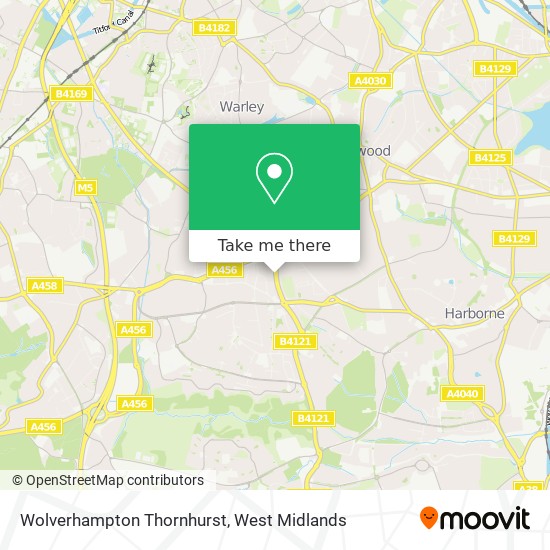 Wolverhampton Thornhurst map