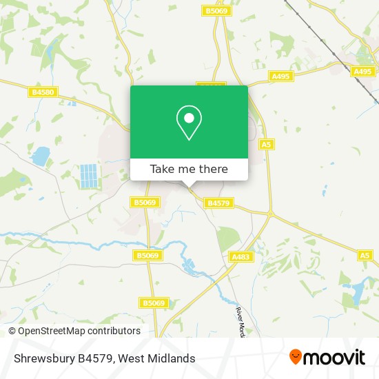 Shrewsbury B4579 map