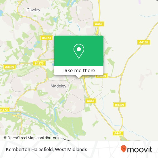 Kemberton Halesfield, Sutton Hill Telford map