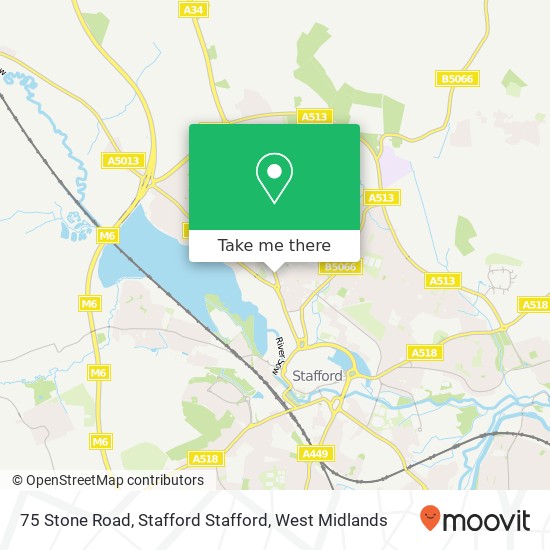 75 Stone Road, Stafford Stafford map