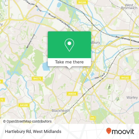 Hartlebury Rd map