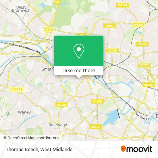Thomas Beech map