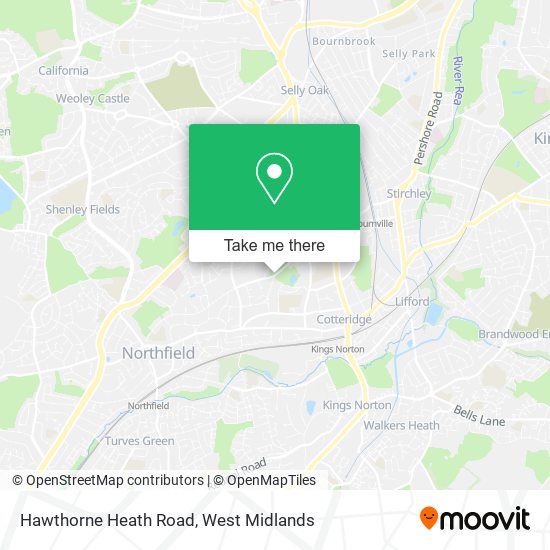 Hawthorne Heath Road map