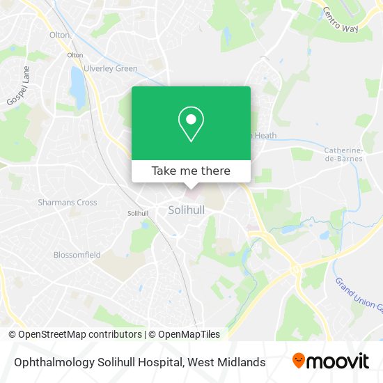 Ophthalmology Solihull Hospital map