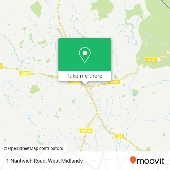 1 Nantwich Road, Woore Crewe map