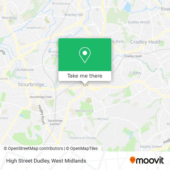 High Street Dudley map