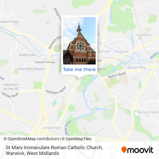 St Mary Immaculate Roman Catholic Church, Warwick map