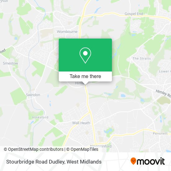 Stourbridge Road Dudley map