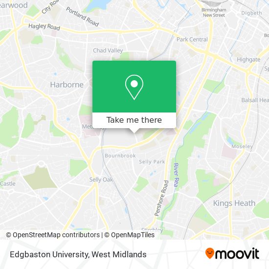 Edgbaston University map