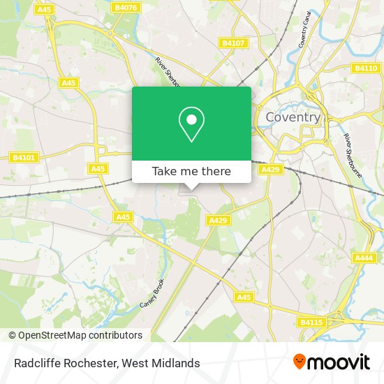 Radcliffe Rochester map