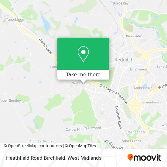 Heathfield Road Birchfield map