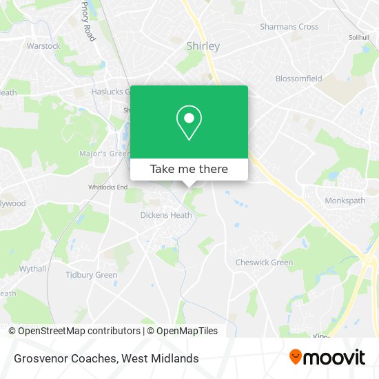 Grosvenor Coaches map