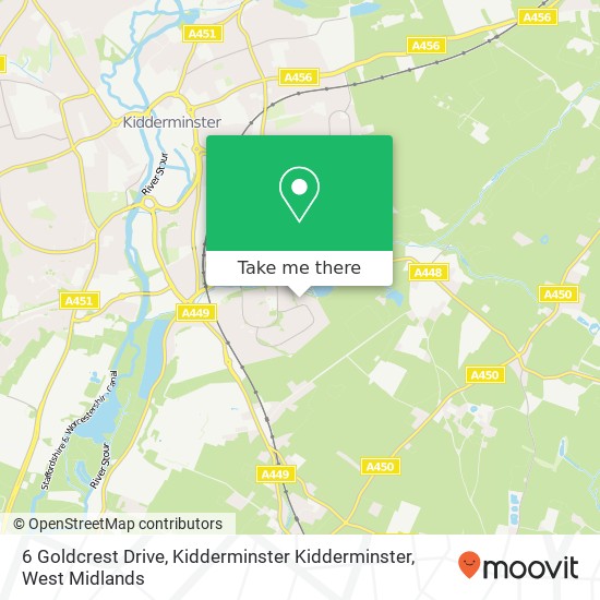 6 Goldcrest Drive, Kidderminster Kidderminster map