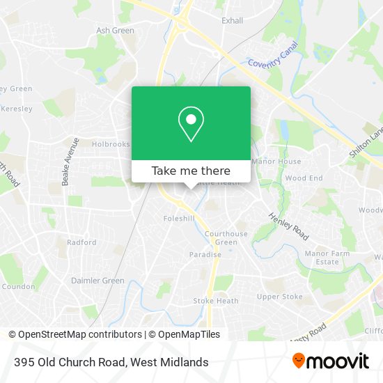 395 Old Church Road map