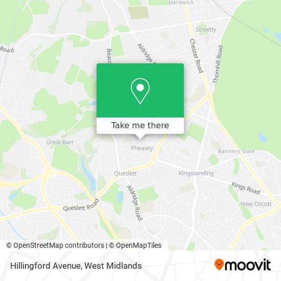 Hillingford Avenue map