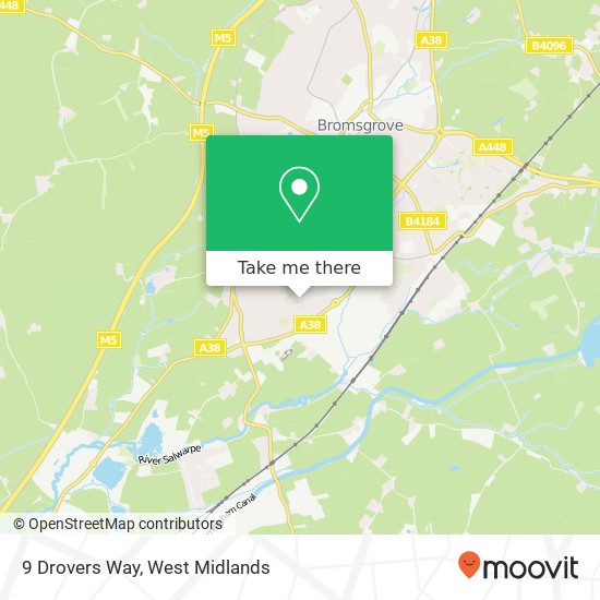 9 Drovers Way, Bromsgrove Bromsgrove map