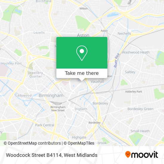 Woodcock Street B4114 map