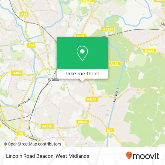 Lincoln Road Beacon, Walsall Walsall map