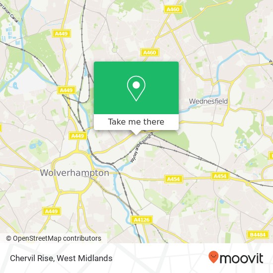 Chervil Rise, Wolverhampton Wolverhampton map