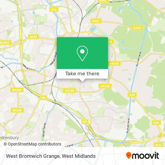 West Bromwich Grange map