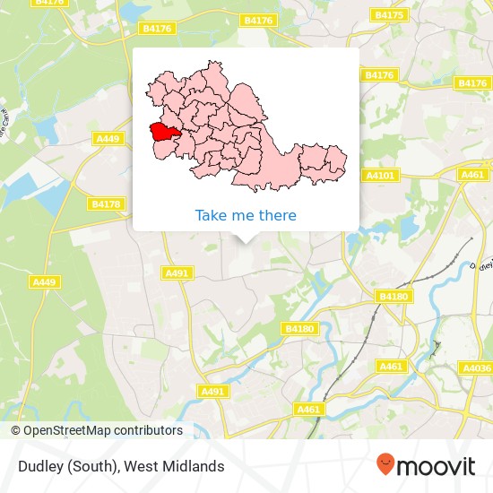 Dudley (South) map