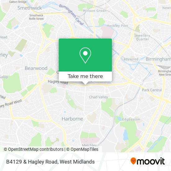 B4129 & Hagley Road map