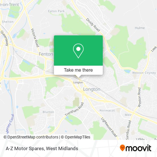 A-Z Motor Spares map