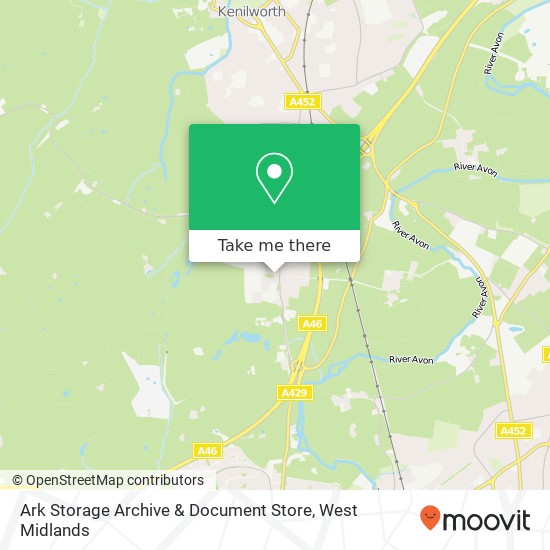 Ark Storage Archive & Document Store, Home Farm Leek Wootton Warwick CV35 7 map