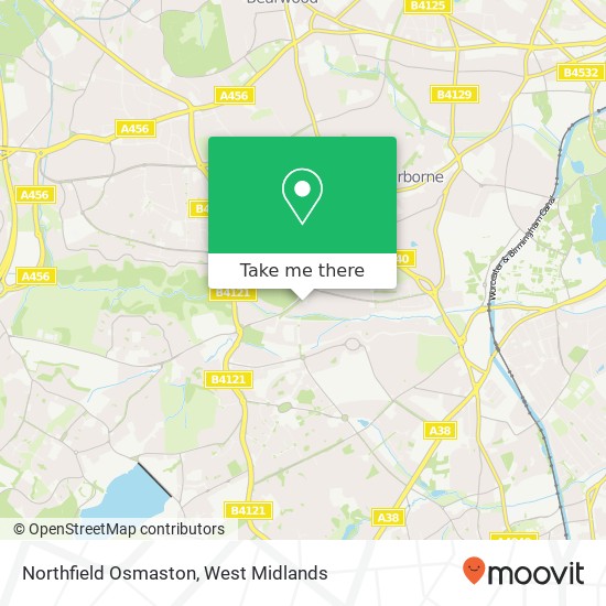 Northfield Osmaston, Harborne Birmingham map