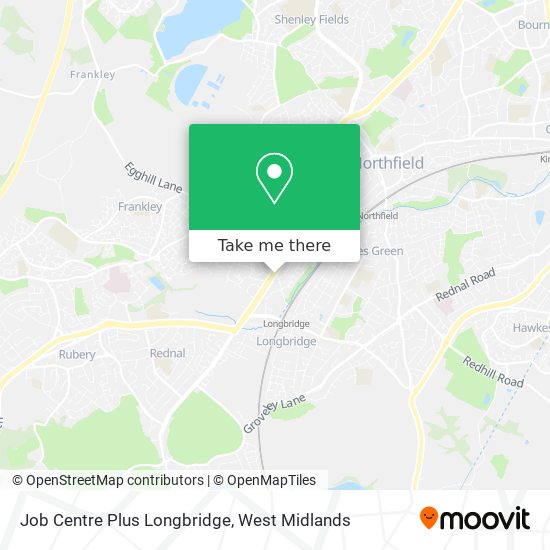 Job Centre Plus Longbridge map