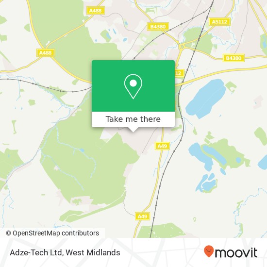 Adze-Tech Ltd, Meadow Brook Bayston Hill Shrewsbury SY3 0 map